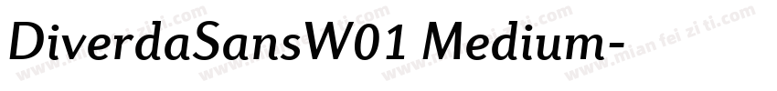 DiverdaSansW01 Medium字体转换